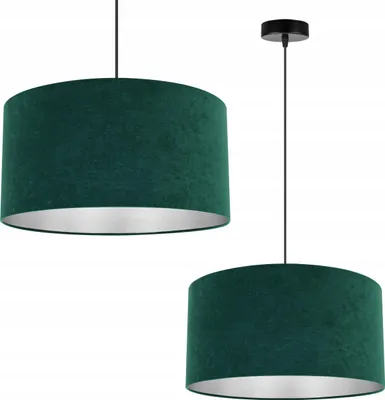 Obrázok produktu pre Závesná lampa, stropný svietnik, chróm, zamatový tienidlo