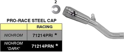 Immagine prodotto di Marmitta slip-on ARROW pro-race nichrom per Aprilia Tuono v4 1100