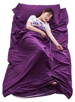 Produktbild von Hüttenschlafsack 2-in-1 - Ultraleicht Baumwolle - Atmungsaktiver Komfort - Reißverschluss - Aufbewahrungstasche - Großzügige Maße 220 x 90 cm - Reiseschlafsack