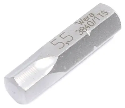 Produktbild von WERA Innensechskant-Bit Edelstahl SW 5,5 25 mm 1/4"