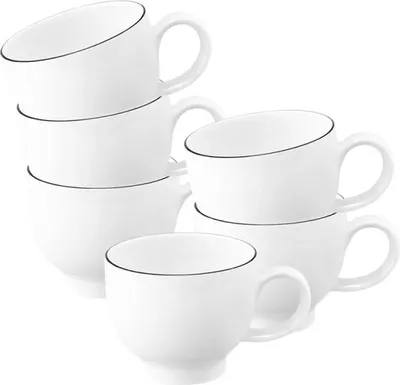 Produktbild von Seltmann Weiden Lido Black Line Espressotasse 0,09 l 6er Set