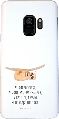 Produktbild von Mr. & Mrs. Panda Samsung Galaxy S9 Handyhülle Faultier Kind - Weiß - Geschenk, Liebe, Baby, Smartphone Hülle, Handy Schutzhülle, Cover, Mama, Kinder, Mutter