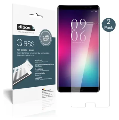 Produktbild von 2x Schutzfolie für Elephone C9 - Anti-Shock 9H Folie dipos Glass Displayfolie