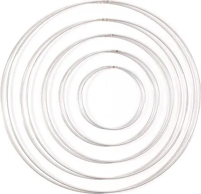 Produktbild von Vaessen Creative | Metallringe Set Silber 10Stücks