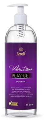 Immagine prodotto di Vibratissimo Play Gel Warming 1000 ml | Lubrificante Riscaldante | a Base Acqua | Per Sexy Toys e Preservativi in Lattice