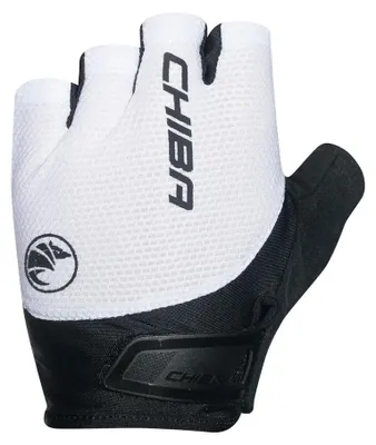 Produktbild von CHIBA Gel Air - Radhandschuhe kurz, weiß, Größe L, mit Gelpolsterung