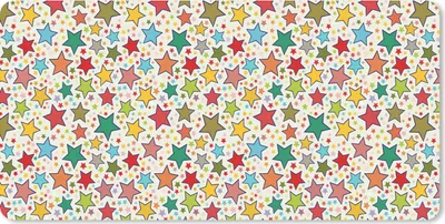 Produktbild von MuchoWow® Schreibtischunterlage Muster - Sterne - Farben - Kinder - Kinder 80x40 cm - XXL Mauspad - Gaming Mauspad