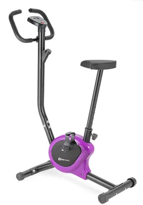Produktbild von Hop-Sport Heimtrainer Fahrrad HS-010H Rio violett - Ergometer für Zuhause mit praktischem Trainingscomputer & verstellbarem Sitz, bis 120 kg belastbar