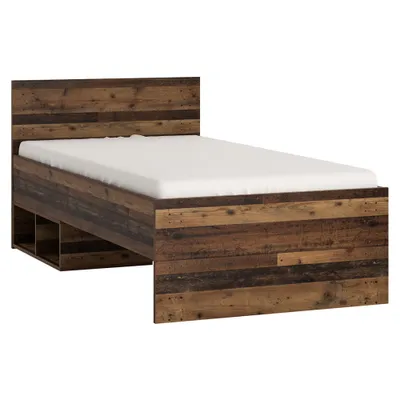 Produktbild von Bett 90x200 cm Liegefläche NELSON-129 Jugendzimmer Bettgestell in modernem Holzdekor, B/H/T ca. 95/81/200 cm
