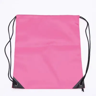 Produktbild von Rosa Turnbeutel – Rosa Nylon-Sporttasche – Badetasche – Festivals – Mit Kordelzug – 12 Liter – Rosa – Kompakte Tasche – CHPN