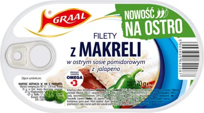 Obrázok produktu pre Filé z makrely v pikantnej paradajkovej omáčke s jalapeňom 170 G