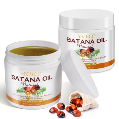 Immagine prodotto di Olio di Batana per la crescita dei capelli Cura dei capelli Viso Pelle Unghie Vegan, 2x 220g