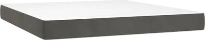 Immagine prodotto di vidaXL Materasso a molle insacchettate grigio scuro 180x200x20 cm in velluto