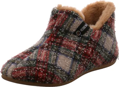 Produktbild von Verbenas Damen Hausschuh Yeti Escodes Jaspe braun/rot/grün
