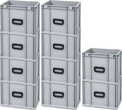 Produktbild von SparSet 10x Eurobox NextGen Portable Uno  Germany | HxBxT 32x30x40cm | 30 Liter | Eurobehälter, Transportbox, Transportbehälter, Stapelbehälter