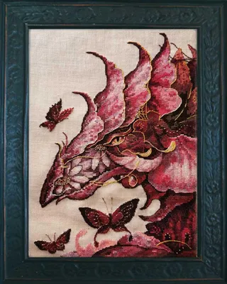 Produktbild von Nimue Kreuzstich Papier-Zählvorlage "Dragon de Fleurs", 211G