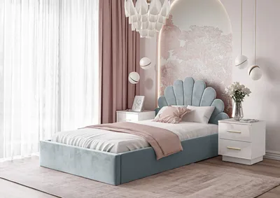 Produktbild von Polsterbett ASHLEY mit Bettkasten French Velvet 679 140x200 cm