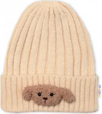 Productafbeelding van Wintermuts voor kinderen, model Bear, merk Baby Nellys - ecru, maat 48-54 cm