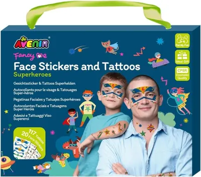 Productafbeelding van Lichaamsstickers en tijdelijke tatoeages - Superhelden - Avenir