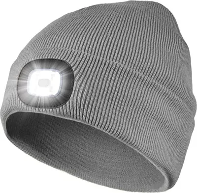 Produktbild von ANTCOOL LED-Mütze mit Licht, LED-Mütze, leuchtende Mütze, Uni-Winter-Warm-Scheinwerfer-Mütze