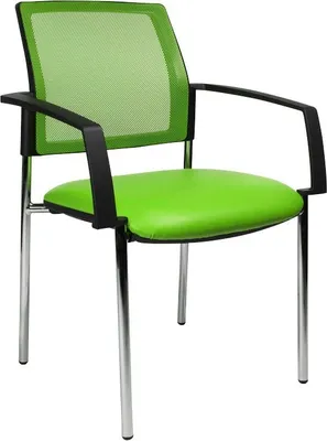 Produktbild von 2 Topstar Besucherstühle BtoB 10 BB290A S05 grün Stoff