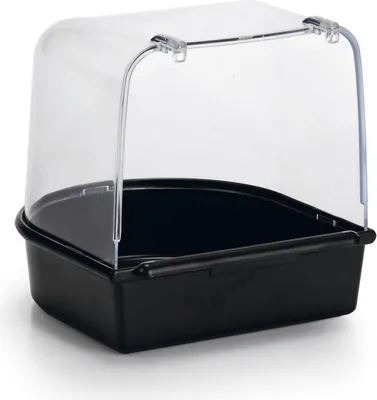 Produktbild von Beeztees Badehaus - Vogelbad - schwarz - 13x13x13 cm