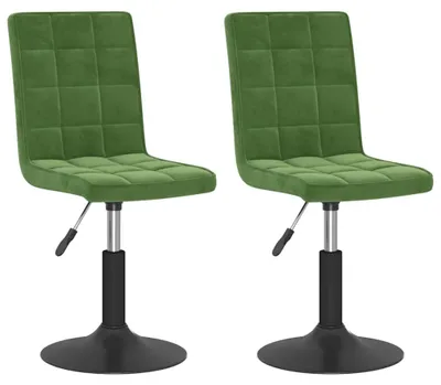 Immagine prodotto di vidaXL Sedie da pranzo 2 pz. Girevoli in velluto verde scuro