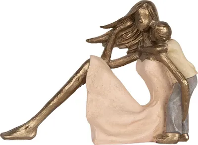 Immagine prodotto di Clayre & Eef Figura decorativa Donna 23x9x16 cm Plastica color oro