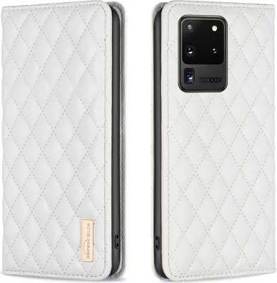 Obrázek produktu pro Galaxy S20 Ultra Pouzdro, Elegantní Flip Kožené Pouzdro s Kapsami na Karty a Stojánkem pro Samsung Galaxy S20 Ultra Bílý