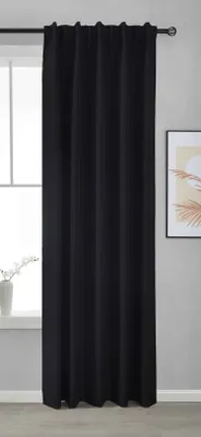 Produktbild von Premium Verdunkelungsvorhang HxB 245x140 cm Schwarz »BOSTON Dark« 100% Verdunkelung mit Multibandaufhängung , 2023600