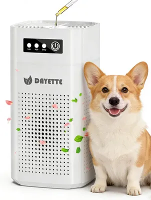 Produktbild von Tragbarer Luftreiniger für Allergiker mit HEPA H13 Filter, Duftschwamm, 15 dB ultra-leise, USB-betrieben, ideal für Schlafzimmer, Büro & Auto