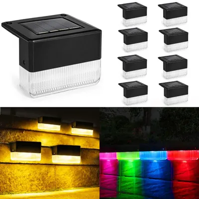 Produktbild von YOFIG Solarlampen für Außen Garten, Wasserdichte Solarleuchten Garten Deko, Gartendeko 8 Stück Led Solar Gartenleuchten für Balkon Deko und Terrasse, Solarleuchte mit 2 Modi-Warmweiß/Farbwechselnde –