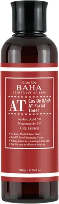 Zdjęcie produktu dla COS DE BAHA – Tonik do twarzy z 5% kwasem azelainowym i 2% niacynamidem, 200 ml