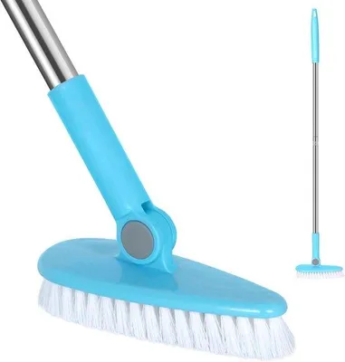 Image de Brosse de nettoyage pour sol de salle de bain et douche, 160 cm de long, flexible