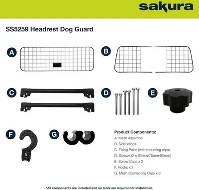 Produktbild von Famanu Hundehalter Schutz für Passagiere - Verstellbar, Schwarz