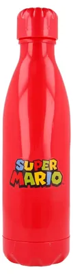 Mario-Flasche 660 ml, PP, Acryl, offiziell lizenziert
