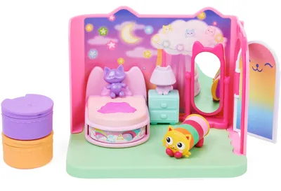 Immagine prodotto di Spin Master Gabby's Dollhouse Deluxe Room Bedroom Toy Figure (con figura di gatto coccoloso)