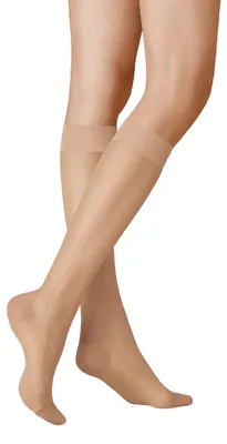 Productafbeelding van KUNERT Dames kniekousen, glad en zacht, 20 denier, kleur: huidskleur, maat 39/42