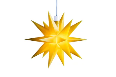 Produktbild von DT Dekostern - 12cm GELB - Innen - LED - Batteriefach