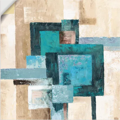 Produktbild von ARTland Wandbild, selbstklebend Abstrakte Karos Größe: 100x100 cm