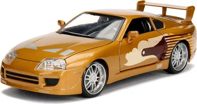 Immagine prodotto di Jadatoys 1995 Toyota Supra Slap Jack Fast & Furious Modello di auto in scala 1:32