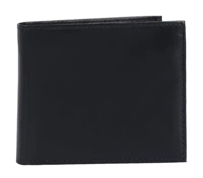 Produktbild von extra flache, kleine Ledergeldbörse, schwarz Herrenbörse, Hosentaschenbörse