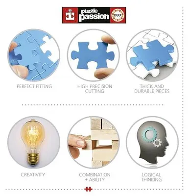 Produktbild von Educa Miniaturpuzzle Sixtinische Kapelle 1000 Puppen