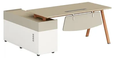 Image de Bureau d'angle compact, bureau de travail, bureau multifonction