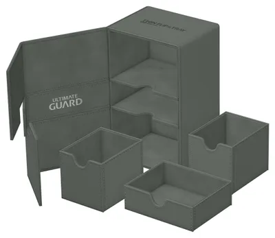 Image de Ultimate Guard Twin Flip'n'Tray 160+ - Pojemnik na karty - Szary