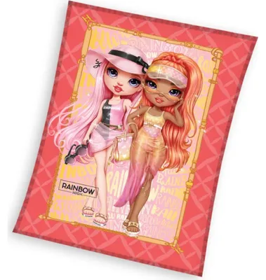 Imagen del producto de Manta para niños Rainbow High, colección Summer Style, 130x170 cm