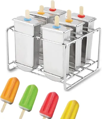 Productafbeelding van IJsvorm - RVS Stokhouder Mallen IJs Industriële Keuken Thuis DIY Ice Pop Mould Maker Tool - Stokhouder Ronde Kop(Round head plate)