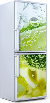 Produktbild von Kühlschrankdekoration  60x180 cm  Aufkleber auf dem Kühlschrank - Farbige Früchte