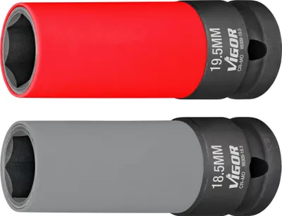 Produktbild von VIGOR Schlagschrauber Steckschlüssel Satz V6309 1/2" Außen Sechskant 2-teilig