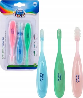 Produktbild von CANPOL BABIES: 3er Set Babyzahnbürsten